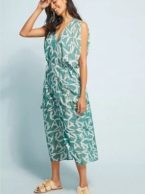 MIRTH Vana Waisted Kaftan Caftan Swim Coverup Dress One Size